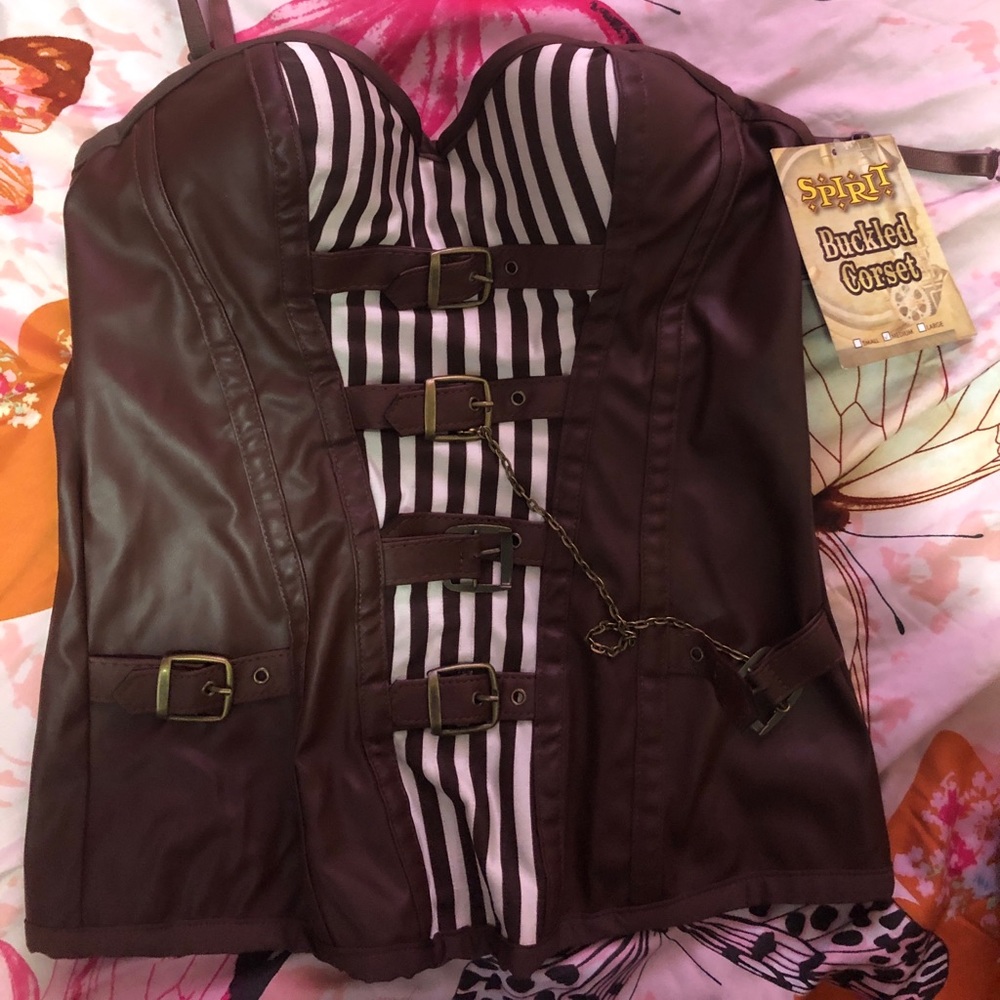 Steam punk Buckled corset Medium NWT